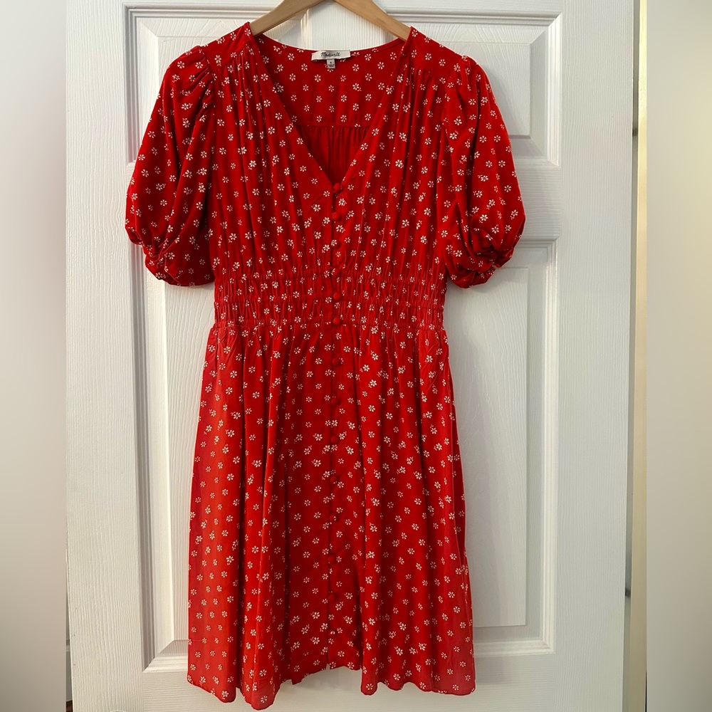 Red Floral Dress